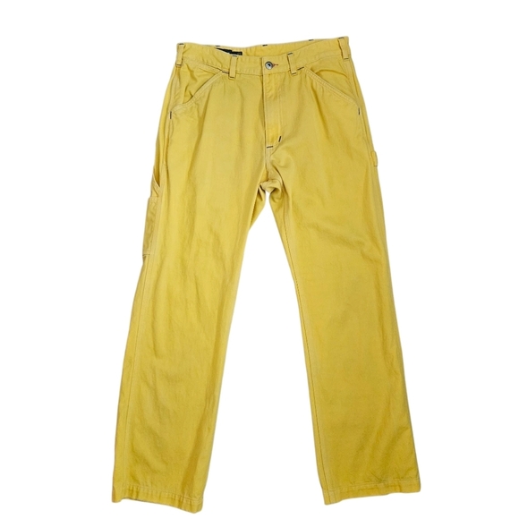 Polo Ralph Lauren Relaxed Straight Yellow Twill Pant Tag Size 32x32 (32x29) - Picture 2 of 12